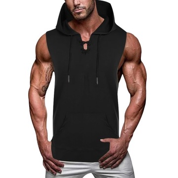 Summer New Men's Tank Top Personality Fashion Hood