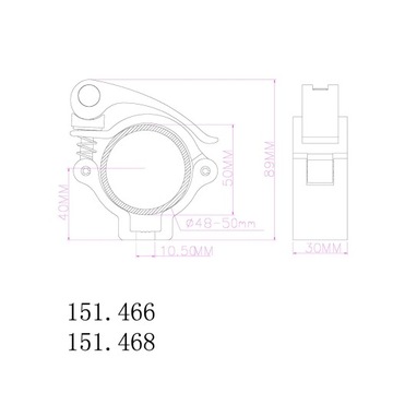 Półzłącze klamra do efektów świetlnych do 100kg