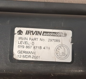 ROLETA KUFRU SKODA OE 6Y9867871B