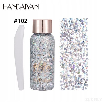 With Smear Spoon Multifunctional Eye Glitter