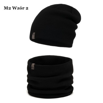 КОМПЛЕКТ МУЖСКОЙ, ЗИМНЯЯ ШАПКА, ШАРФ, ЦВЕТ М2