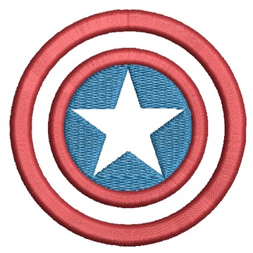 Соломы для одежды вышивка капитан Америка Marvel