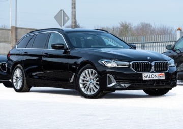 BMW Seria 5 G30-G31 Touring Plug-In 2.0 530e 292KM 2022 BMW 530e 292ps Luxury HUD Lasery 360° ACC 4xKlima Skóra HiFi Blis Keyles 18, zdjęcie 2