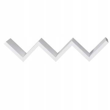 REGAŁ ŚCIENNY PÓŁKA WISZĄCA OZDOBNA MDF 58cm 3xV