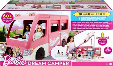 BARBIE KAMPER MARZEŃ DUŻY POJAZD Z AKCESORIAMI