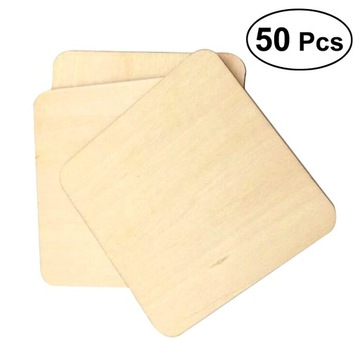 DIY Wood Coasters Earth Tones 50 PCS