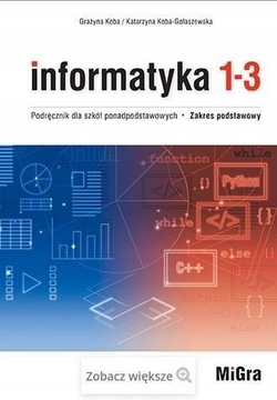 INFORMATYKA LO 1 3 PODRĘCZNIK ZP KSIĄŻKA MIGRA
