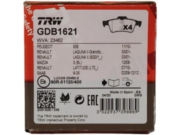 ДИСКИ TRW+КОЛОДКИ ПЕРЕДНИЕ+ЗАДНИЕ VOLVO S40 II V50 300MM