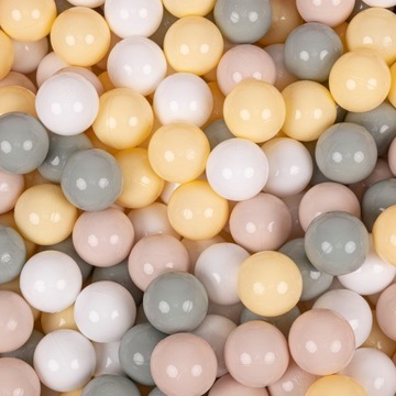 KiddyMoon Plastikowe kulki piłeczki 7cm 200 sztuk