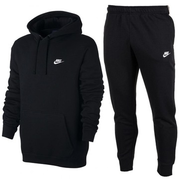 Nike czarny komplet dresowy męski ocieplany dres klasyczny BV2654-010 XL