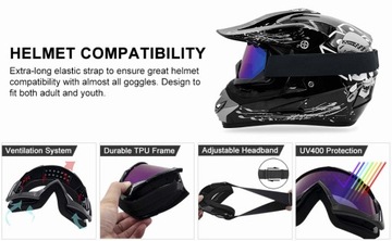 МОТОЦИКЛОВЫЕ ОЧКИ ATV MX UV400 МОТОКРЕСТНЫЕ ОЧКИ