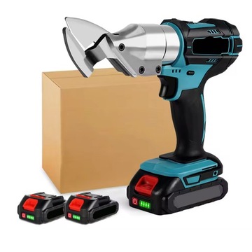 ЭЛЕКТРИЧЕСКИЕ НОЖНИЦЫ ДЛЯ РЕЗКИ СТАЛИ НОЖНИЦЫ ДЛЯ ЛИСТОВОГО МЕТАЛЛА 2 АККУМУЛЯТОРА 9000МАЧ 800ВТ