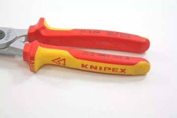 KNIPEX 95 16 200 Ножницы для кабеля с двойным V-образным лезвием