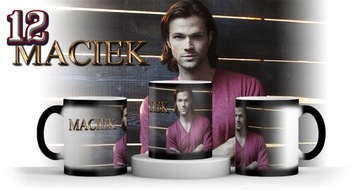 MAGICZNY KUBEK SUPERNATURAL + IMIE + KARTONIK