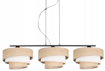 LAMPA WISZĄCA SUFITOWA ŻYRANDOL ABAŻUR BOHO JUTA