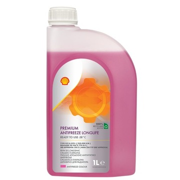 Płyn do chłodnic Premium Longlife 774 D-F Shell, typ G12 / G12+ – 1L