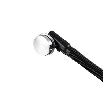 СИФОН ДЛЯ ВАННЫ AQUAUNO С АВТОМАТИЧЕСКОЙ ПРОБКОЙ НА ХРОМИРОВАННОЙ РУЧКЕ + ПЕРЕЛИВ