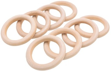 Деревянные круги для ангелочков макраме, 50мм, 5 шт.