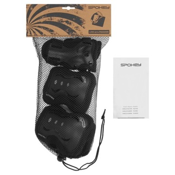 SPOKEY Набор из 6 детских защитных приспособлений для роликовых коньков, велосипеда, скейтборда S