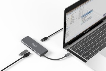 HUB USB-C адаптер АДАПТЕР 9в1 HDMI Ethernet Macbook Pro Air M1 M2 M3