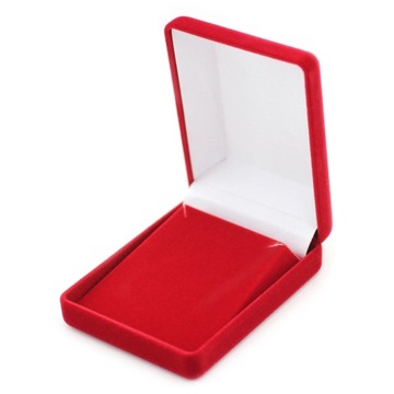 Czerwone pudełko do medali etui na kolczyki odznak