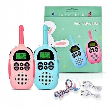 Krótkofalówka Walkie Talkie dla dzieci 2 sztuki DJ100 3KM