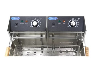 Электрическая фритюрница 15 л до 3 кг Frytek 2 x 2500 Вт Maxima 09365210