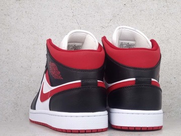 NIKE AIR JORDAN 1 MID 554724 122 BUTY MĘSKIE SKÓRZANE RETRO SNEAKERS