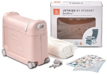 Чемодан на колесиках STOKKE JetKids BedBox PINK LEMONADE