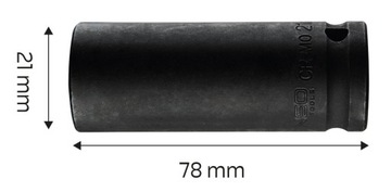 НАСАДКА NEO IMPACT 21 ММ, ДЛИННАЯ ТОЛЩИНА 1/2 CR-MO 12-321 CR-MO 12-321