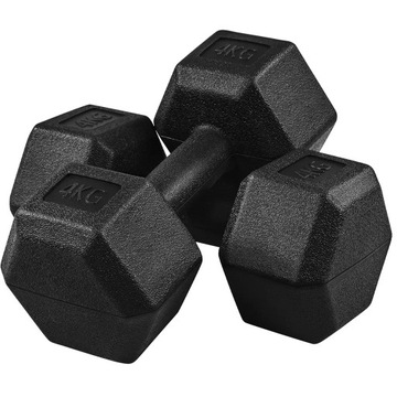 Zestaw hantli Yaheetech 2 szt. Hantle 4 kg do treningu siłowego