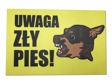 Tabliczka ALUMINIOWA Uwaga Zły Pies Chihuahua