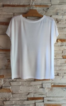 Massimo Dutti biała klasyczna letnia bluzeczka