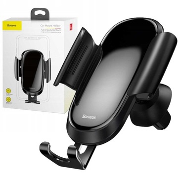 BASEUS UCHWYT DO SAMOCHODU HOLDER GRAWITACYJNY NA TELEFON DO KRATKI NAWIEWU