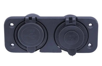 ВСТРОЕННОЕ ЗАРЯДНОЕ УСТРОЙСТВО 2x USB 3.1A + АВТОМОБИЛЬНАЯ РАЗЪЕМ ПРИМИРАЧА