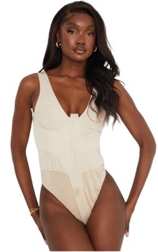 PRETTYLITTLETHING UV9 БЕЖЕВЫЙ ЖЕНСКИЙ БОДИ R. M