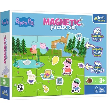 Puzzle Trefl Primo Magnetic - Zabawy Peppy, Świnka Peppa