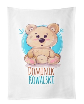 Ręcznik do przedszkola 30x50 z IMIENIEM Dziecięcy