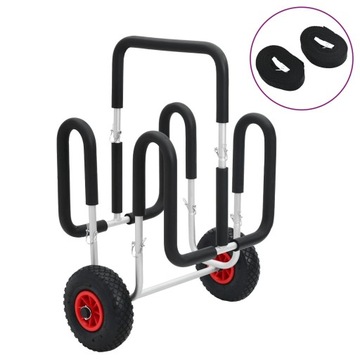 Wózek do transportu 2 desek, 90 kg, aluminiowy