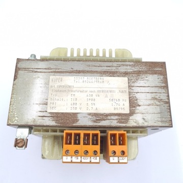 Трансформатор Купер ЭМ 630 ВА