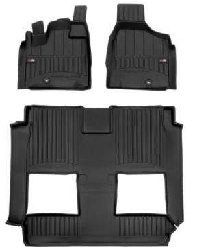 Коврики резиновые напольные DODGE GRAND CARAVAN V 2007-2020 3D CORRECTIONS
