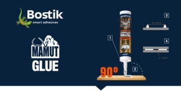 КЛЕЙ Mamut Клей для плинтусов Белый 290мл