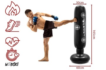 СВОБОДНОСТОЯЩАЯ ТРЕНИРОВОЧНАЯ СУМКА ДЛЯ БОКСА ПРОФЕССИОНАЛЬНЫЙ ВОЗВРАЩАЮЩИЙСЯ МАНЕКЕН 165