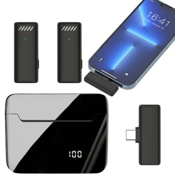 БЕСПРОВОДНОЙ МИКРОФОН LAVEL USB C ДЛЯ ANDROID IOS ПОТОКОВАЯ ПОТОКОВАЯ ПРЯМАЯ ВЛОГ