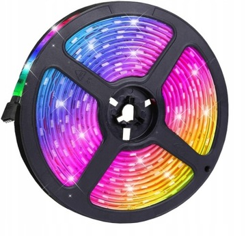 КОМПЛЕКТ Мульти светодиодная лента RGB 15м + блок питания для пульта дистанционного управления