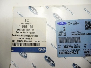 FORD TRANSIT Уплотнитель лобового стекла 1929126