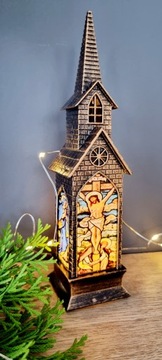 Рождественская церковь ВИТРАЖ СОБОР 21см