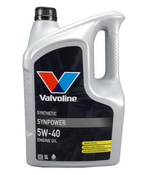 МОТОРНОЕ МАСЛО VALVOLINE SYNPOWER 5W40 5л