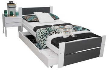 łóżko LEA 100x200sz + MATERAC + szuflada sypialnia