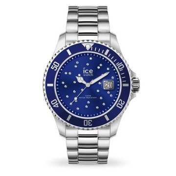 Ice-Watch Zegarek Ice Steel 016773 Blue Cosmos/Silver KRZYSTAŁY SWAROWSKI